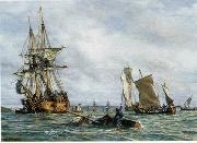 Seascape, boats, ships and warships. 117